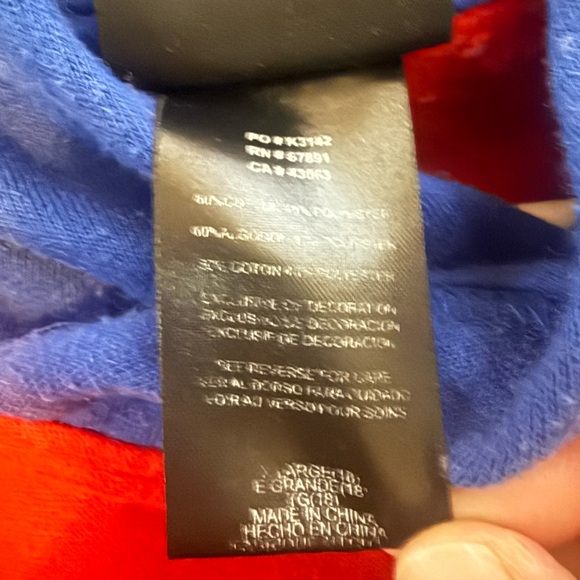 Buffalo Bills Red and Blue embrodiered sweatshirt size small (youth size 18) - Picture 5 of 7